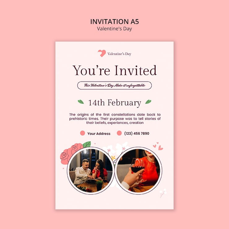 Gratis PSD valentinsdagsfest
