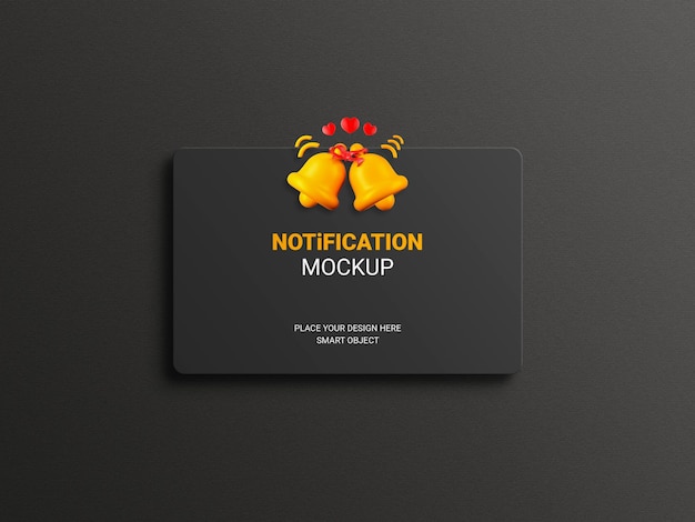 Gratis PSD varsel mockup