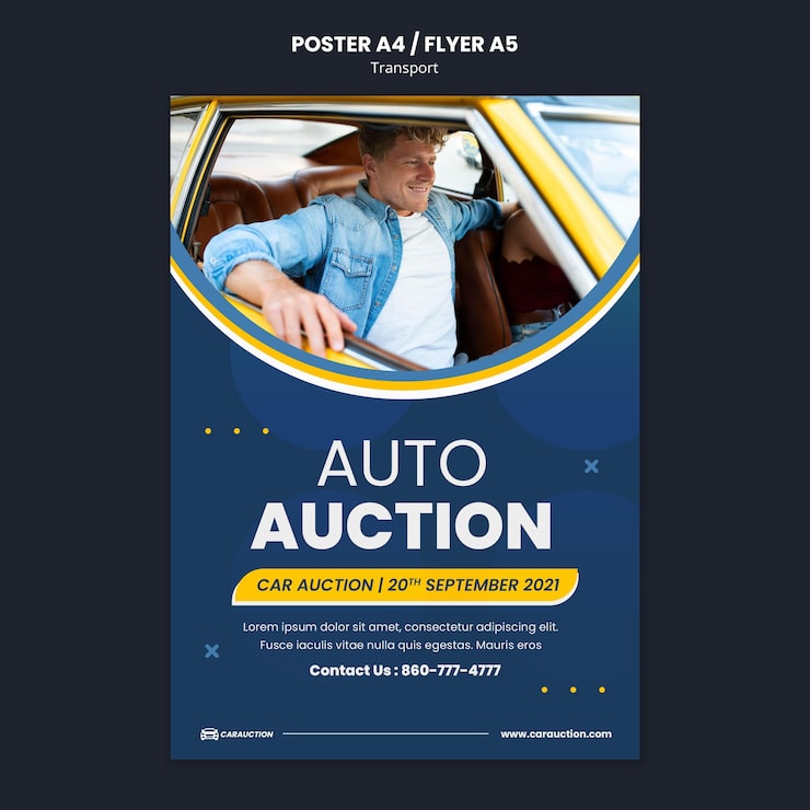 Gratis PSD vertikal printskabelon til transport