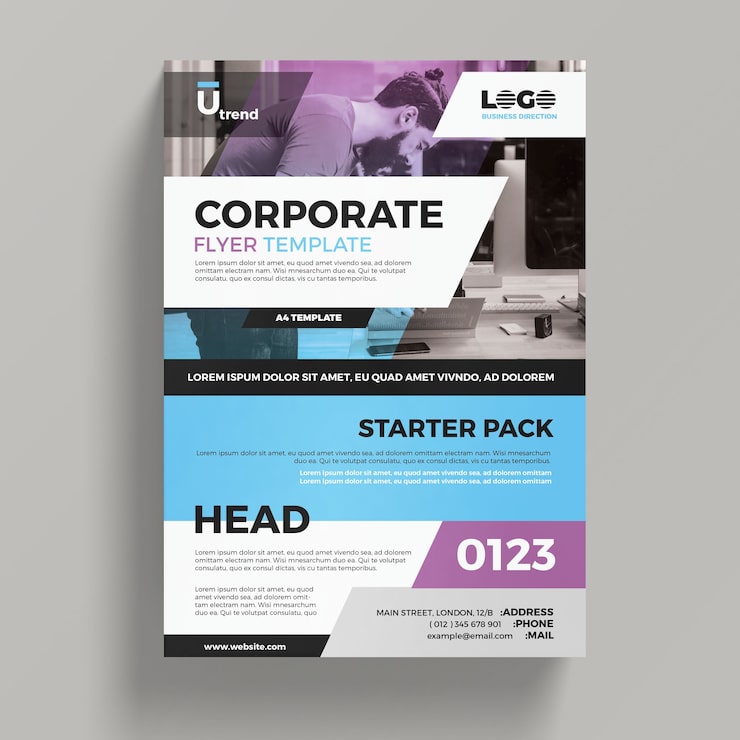 Gratis PSD virksomheds flyer