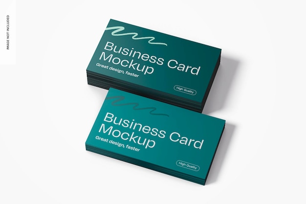 Gratis PSD visitkort mockup staplade