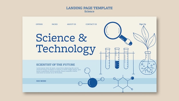 Gratis PSD vitenskapsmaldesign