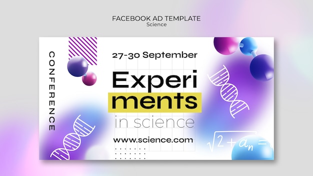 Gratis PSD vitenskapsmaldesign
