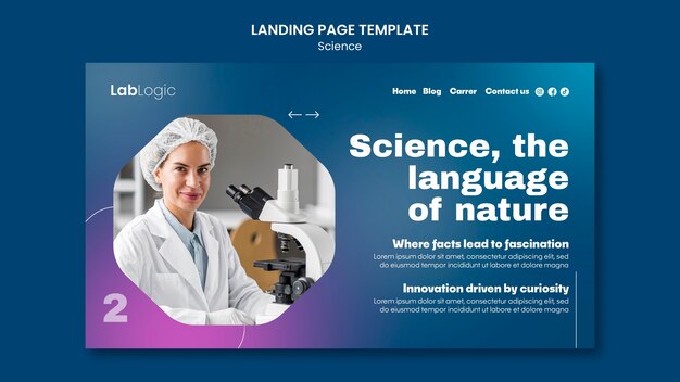 Gratis PSD vitenskapsmaldesign