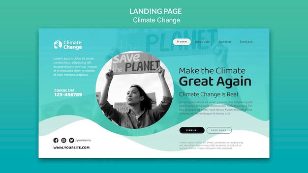 Gratis PSD webmal for klimaproblem