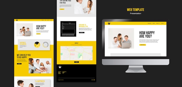 Gratis PSD webmal for lykke