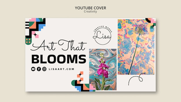 Gratis PSD youtube-miniatyrbilde maldesign for influenser