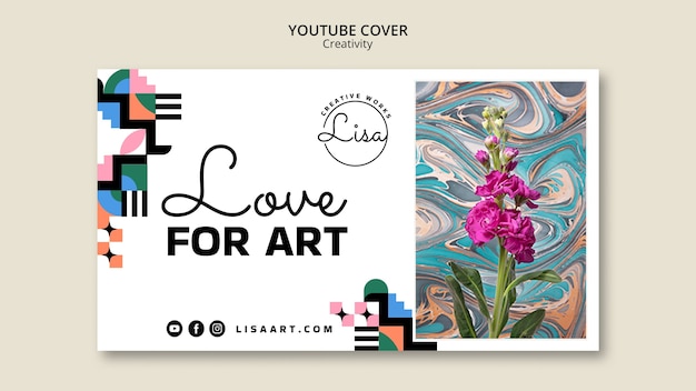 Gratis PSD youtube-miniatyrbilde maldesign for influenser