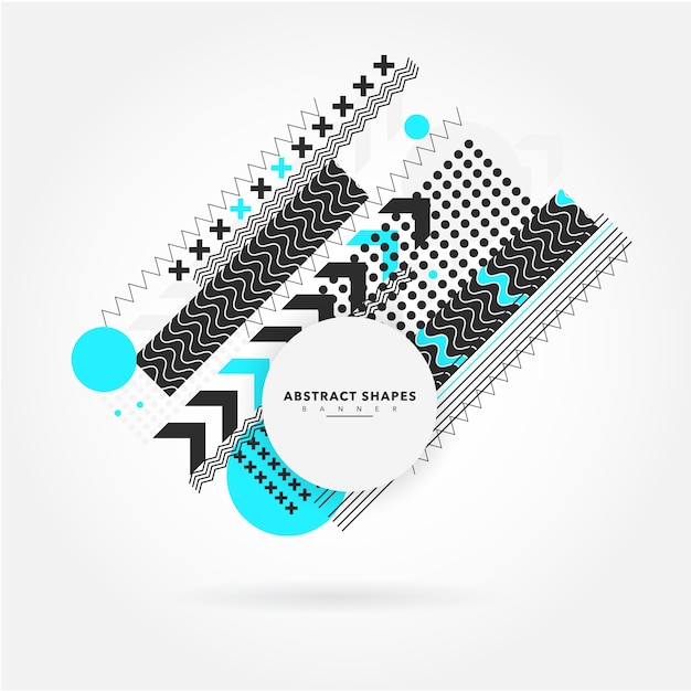 Gratis Vektor abstrakt formdesign