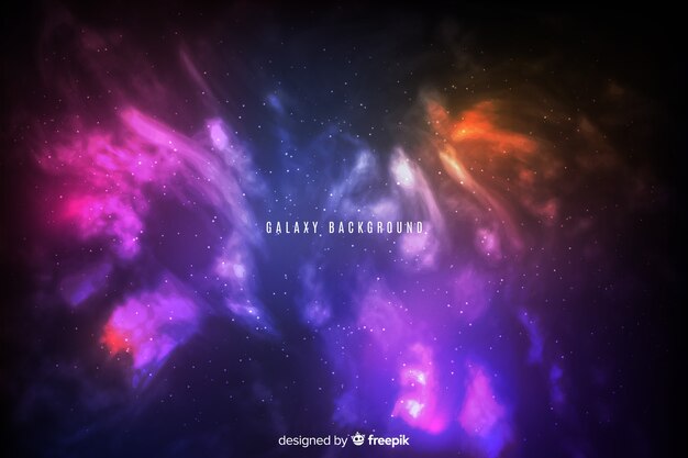Gratis Vektor abstrakt gradient galakse-baggrund