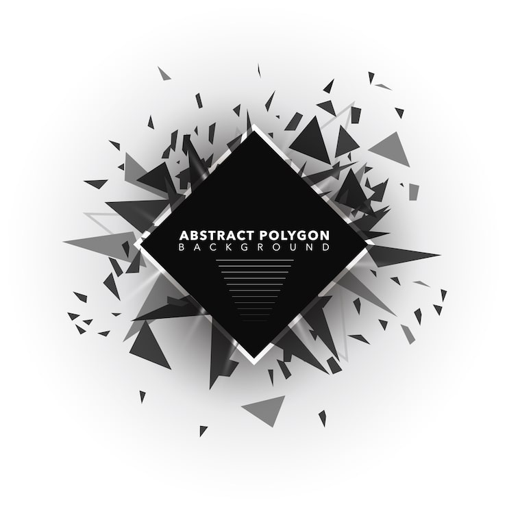 Gratis Vektor abstrakt polygonbaggrund