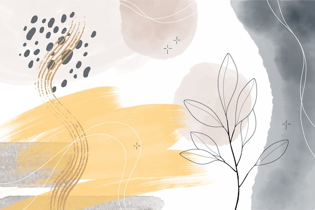 Gratis Vektor akvarel, abstrakt doodle-baggrund