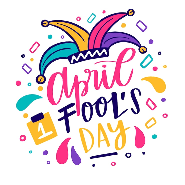 Gratis Vektor april fools dag med klovnehat