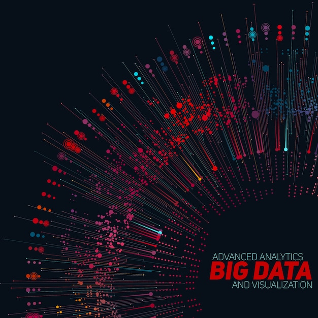 Gratis Vektor big data baggrund