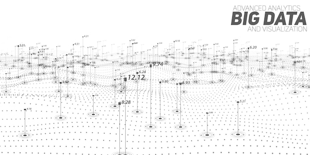 Gratis Vektor big data baggrund