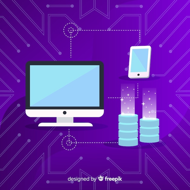 Gratis Vektor big data
