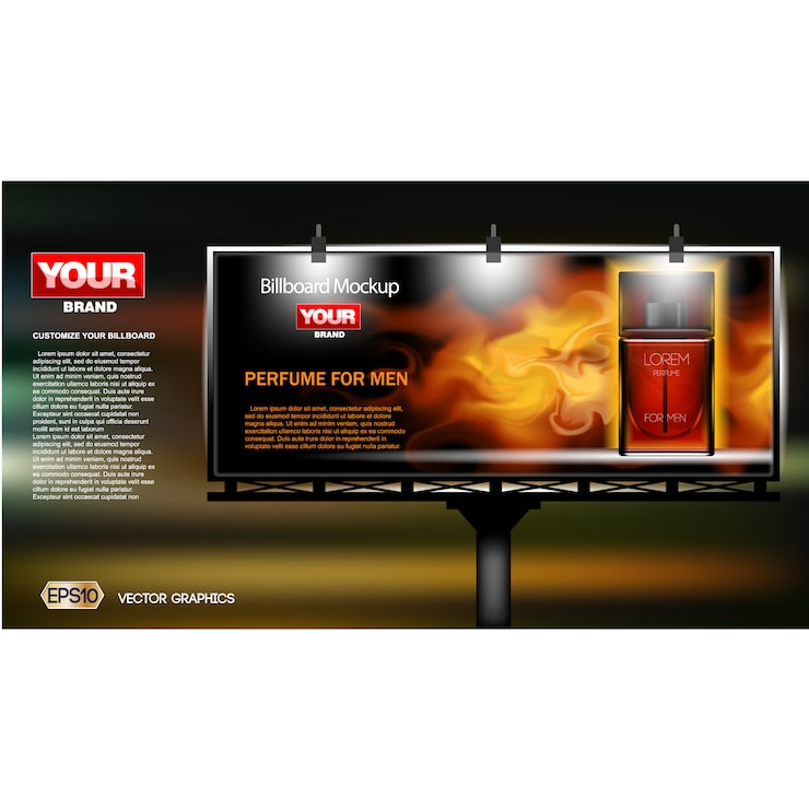Gratis Vektor billboard baggrundsdesign