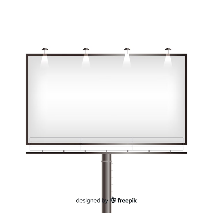 Gratis Vektor billboard