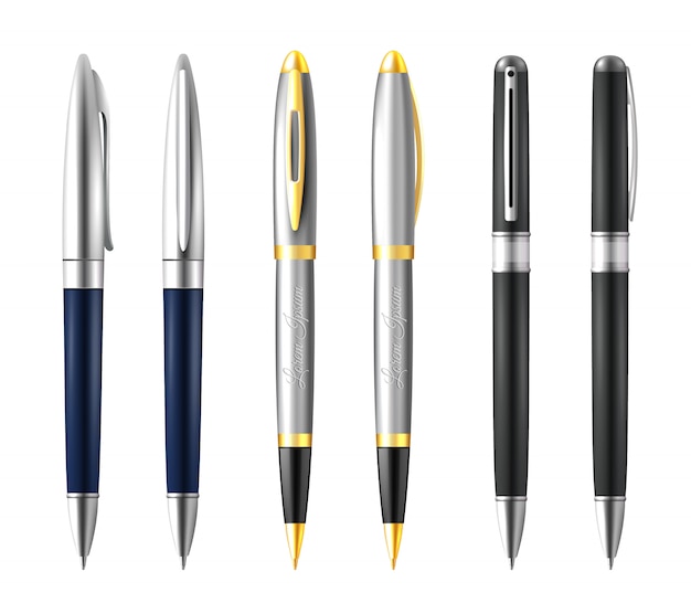 Gratis Vektor business pen sæt
