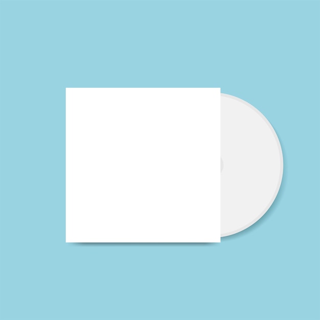 Gratis Vektor cd-omslagsdesign mockup vektor
