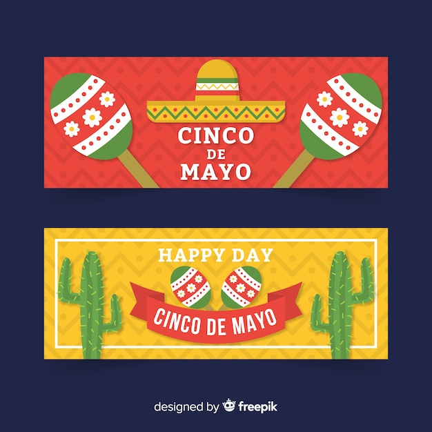 Gratis Vektor cinco de mayo