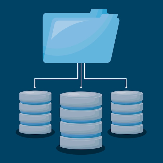 Gratis Vektor datacenter