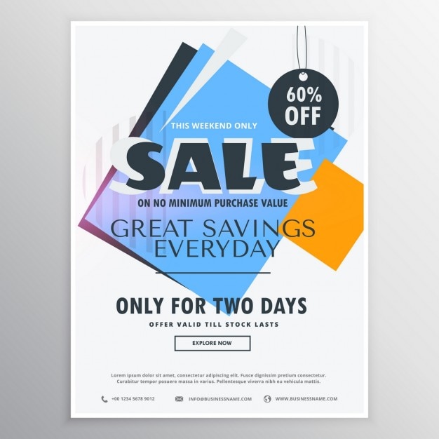 Gratis Vektor dynamisk rabatkupon