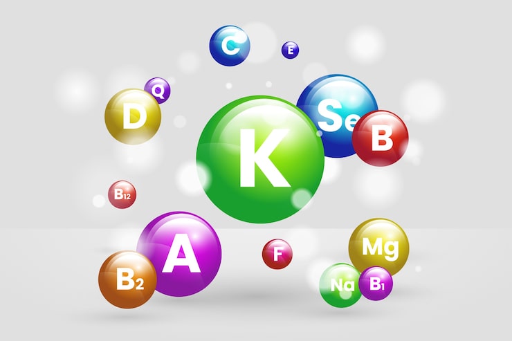 Gratis Vektor essential-komplex av vitaminer och mineraler