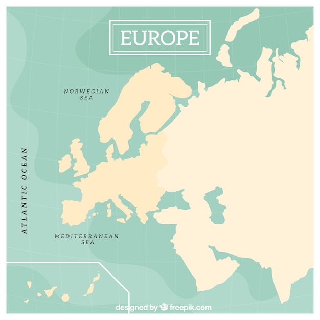 Gratis Vektor europa-kortdesign