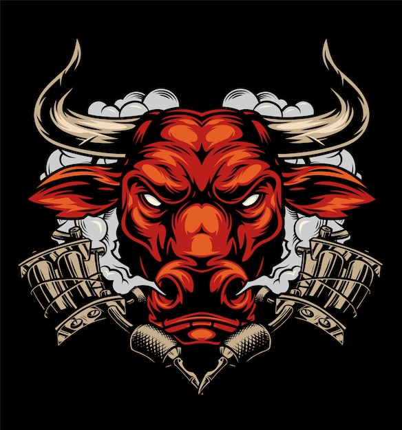 Gratis Vektor färgstark tattoo-mall