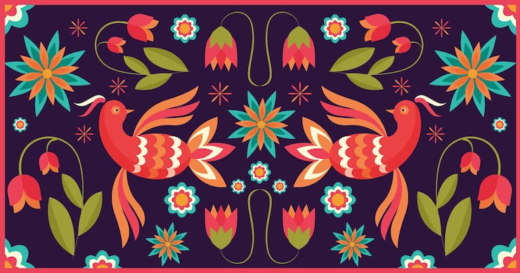 Gratis Vektor flad cinco de mayo mexicansk baggrund