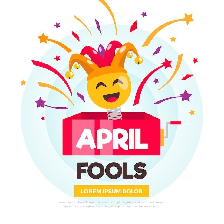 Gratis Vektor fladt design aprilsnar koncept