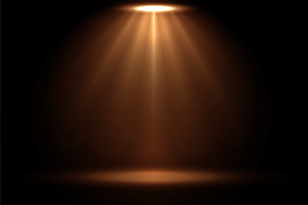 Gratis Vektor fokus spotlight effekt display i varm farve