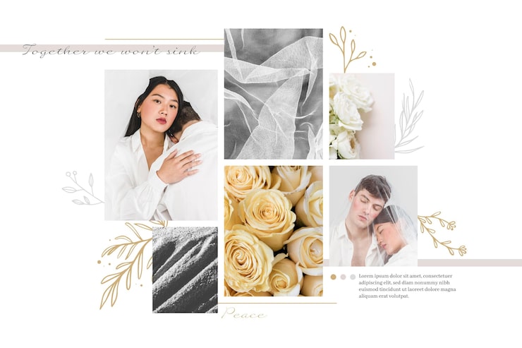 Gratis Vektor fotocollage tema