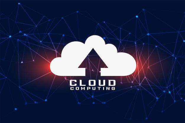 Gratis Vektor global cloudcomputing-baggrund til fjernkryptering