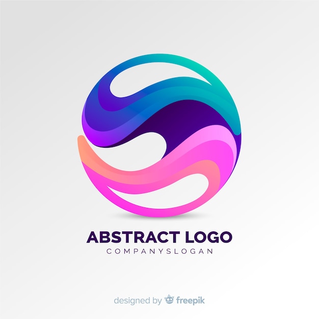 Gratis Vektor gradient abstrakt logo