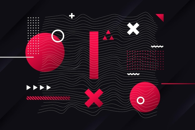Gratis Vektor gradient abstrakt wireframe-baggrund