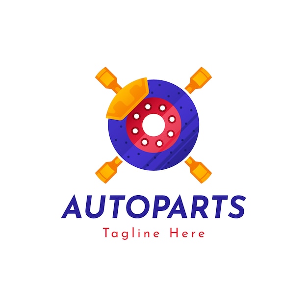 Gratis Vektor gradient autodele logo design