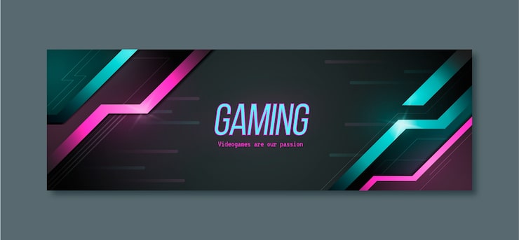 Gratis Vektor gradient duoton gaming twitter-header