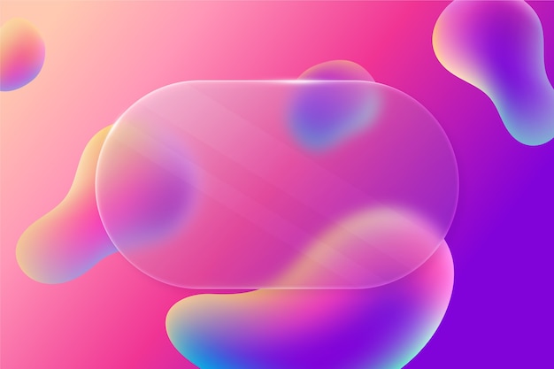 Gratis Vektor gradient glassmorphism