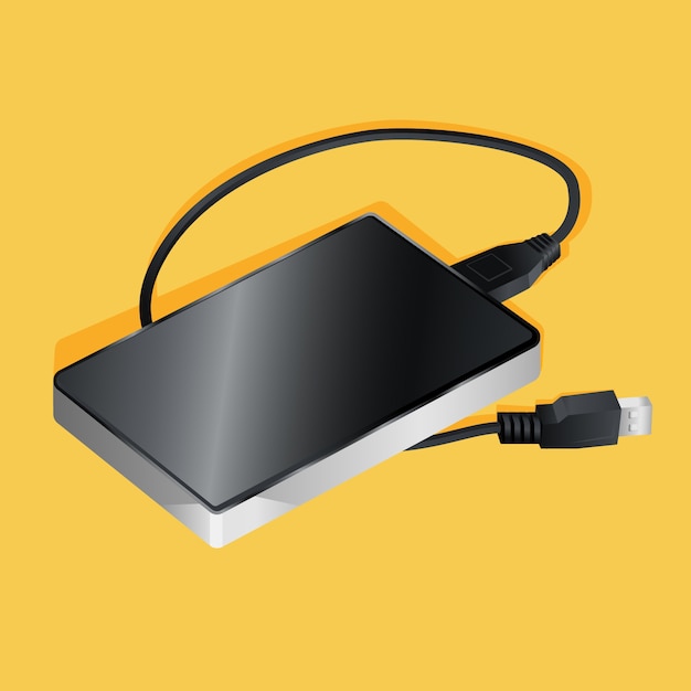 Gratis Vektor gradient harddisk illustration