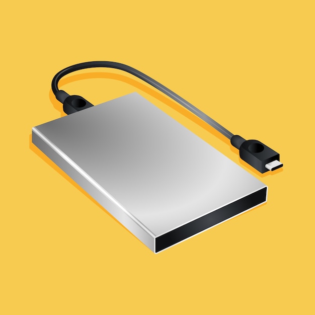 Gratis Vektor gradient hårddisk illustration
