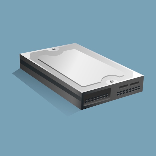 Gratis Vektor gradient hårddisk illustration