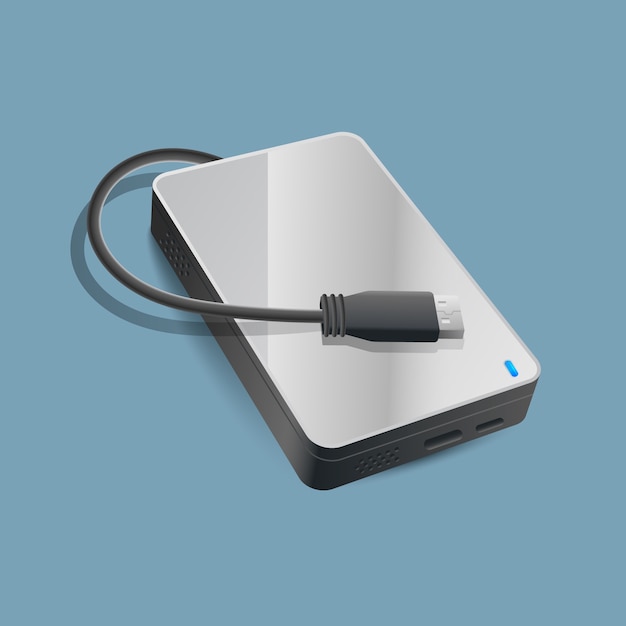 Gratis Vektor gradient harddisk illustration