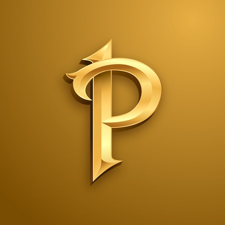 Gratis Vektor gradient p logo skabelon