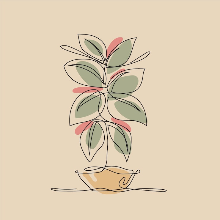 Gratis Vektor handritad en linjes konstillustration