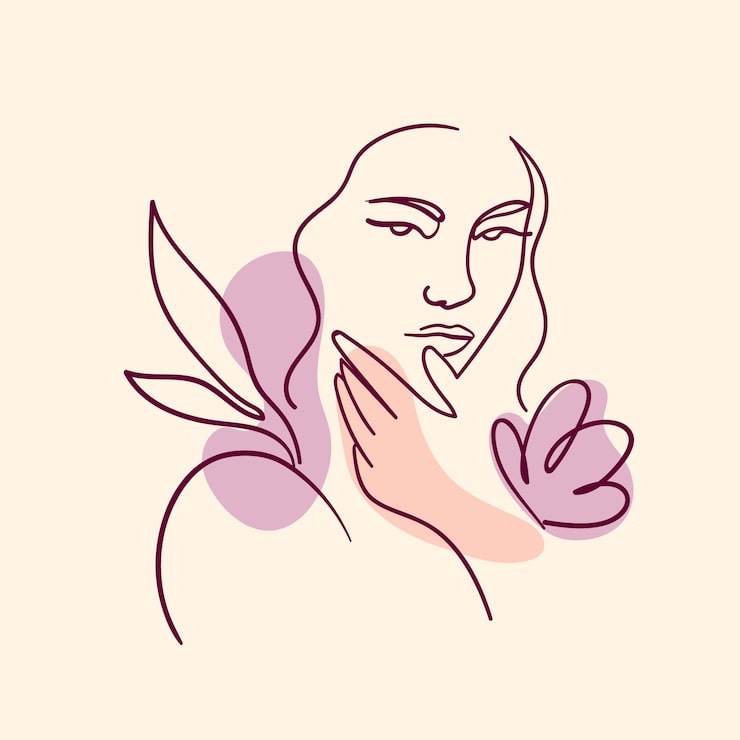 Gratis Vektor handritad en linjes konstillustration