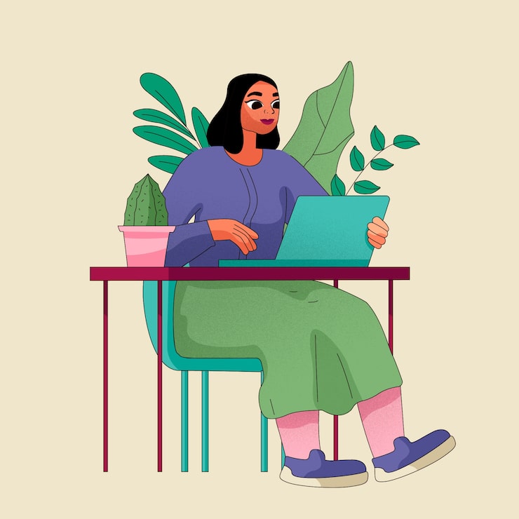 Gratis Vektor håndtegnet illustration af iranske kvinder