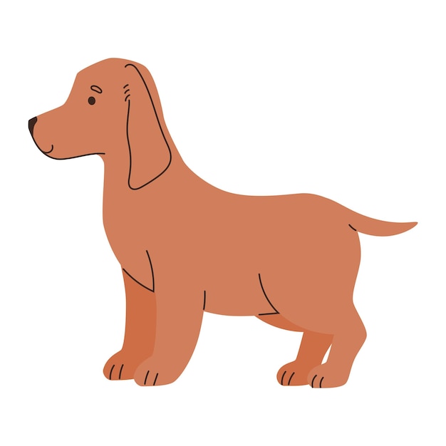 Gratis Vektor hund liten tecknad