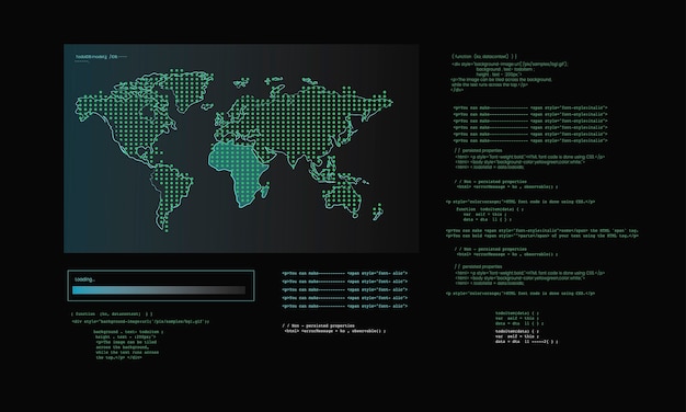 Gratis Vektor illustration af computer hacking-kode